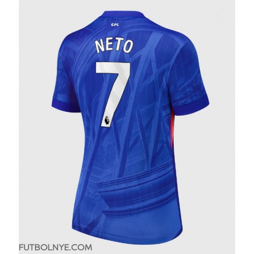Camiseta Chelsea Pedro Neto #7 Primera Equipación para mujer 2025-26 manga corta